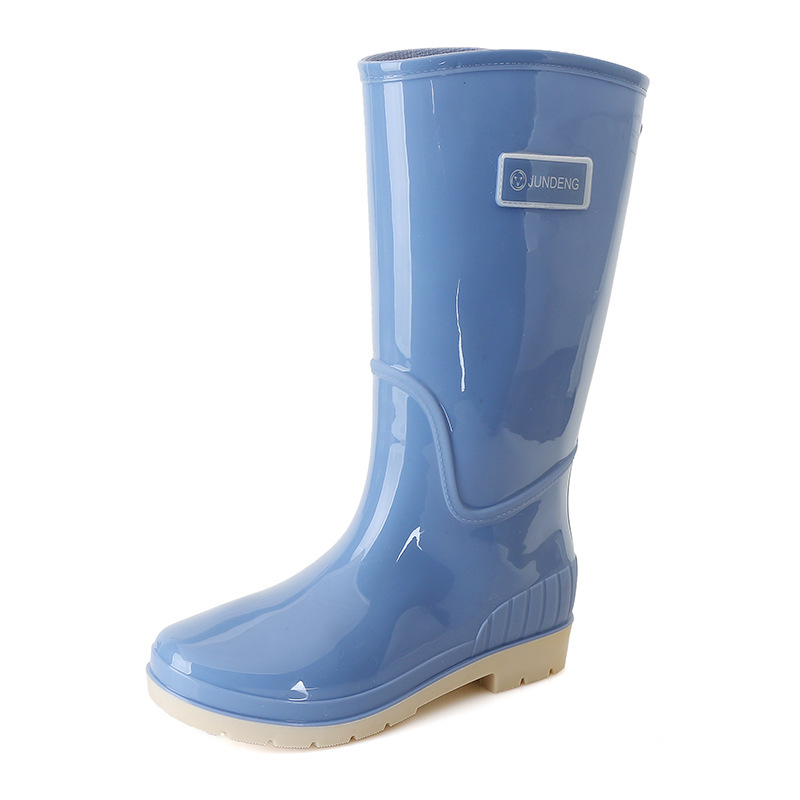 Adult High-top Women's Rain Boots Non-slip Waterproof Kitchen Work PVC Water Shoes Women – Bild 5