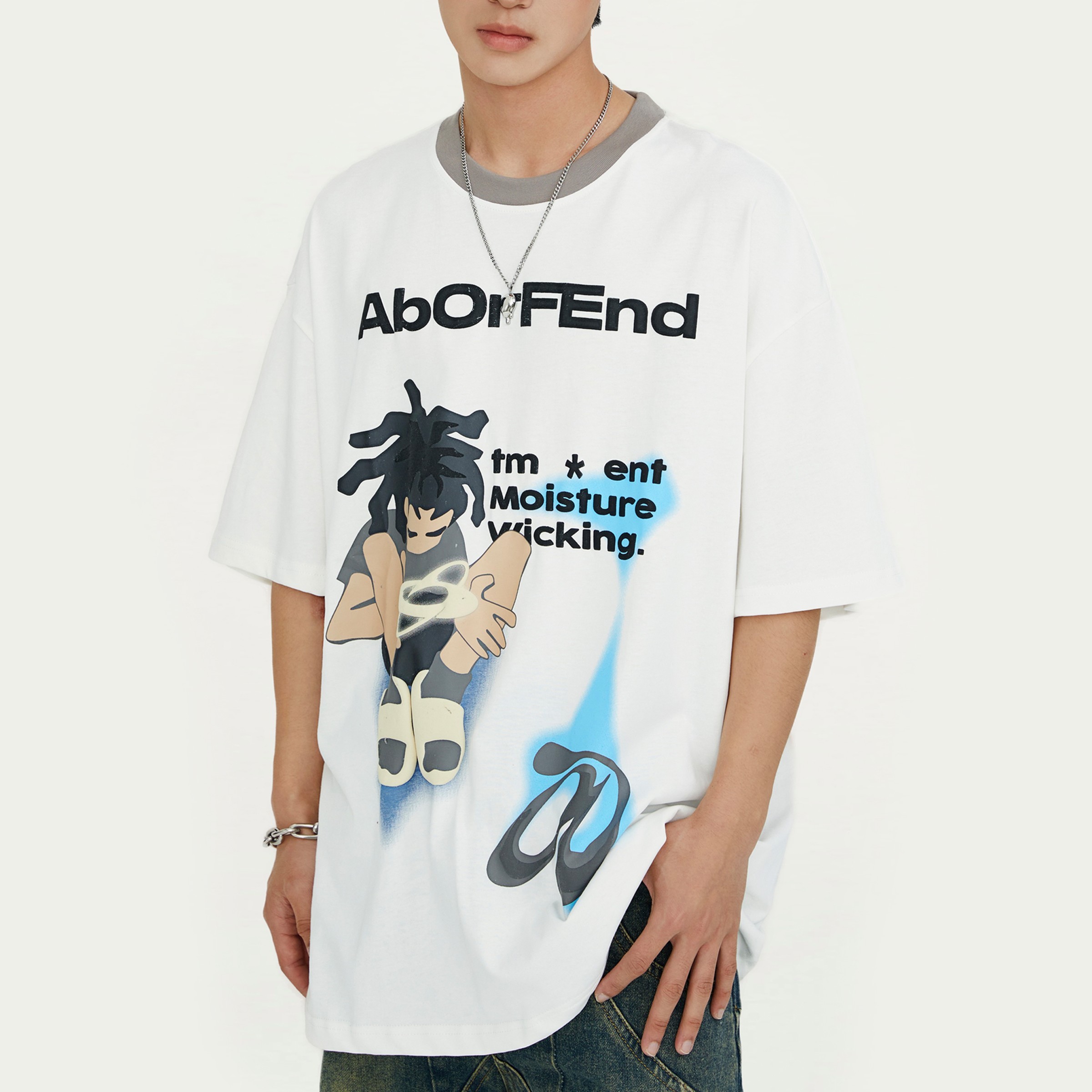 T-shirt Men And Women Couple Loose Fashion Brand — изображение 9