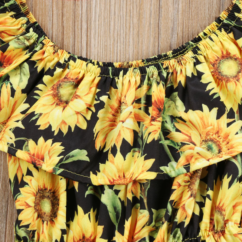 Baby flower print romper – Bild 5