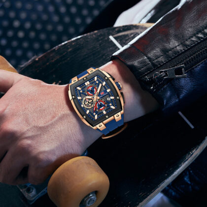 Watch Men's Arc Mirror Multi-layer Hollow