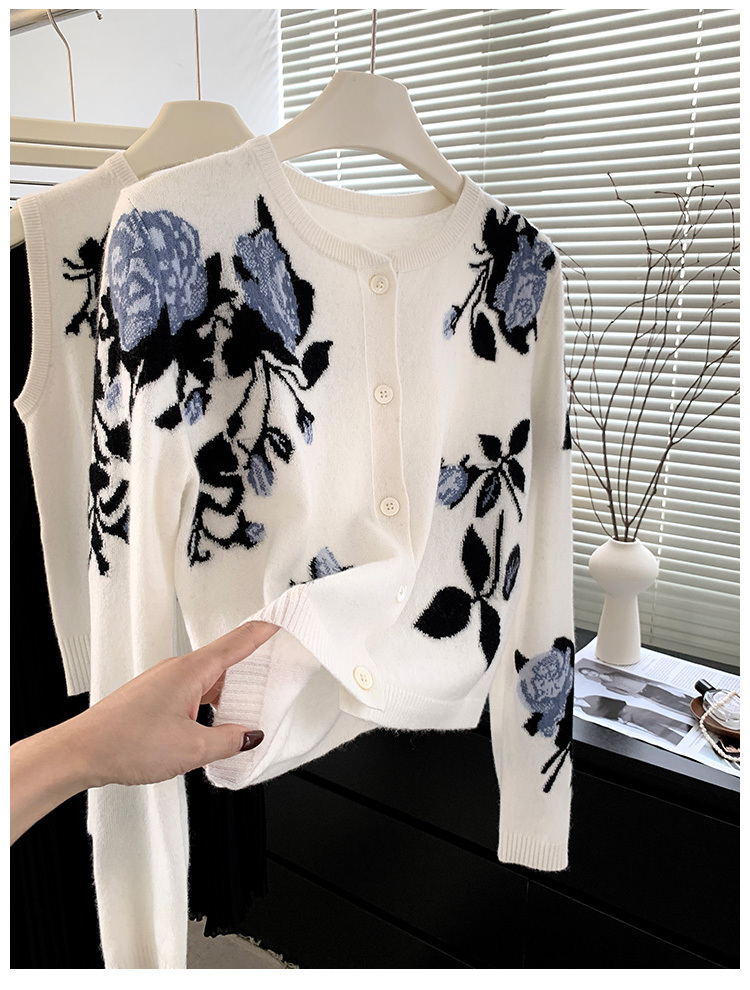 Women's Simple Casual Printed Sweater – Bild 3