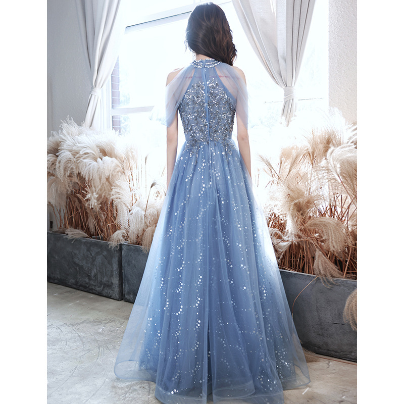 Host French Banquet Blue Long Dress — изображение 5