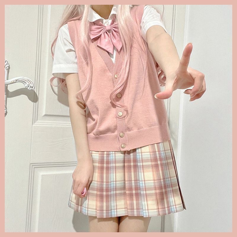 Loose Versatile Basic Knitted Cardigan Vest - Image 10