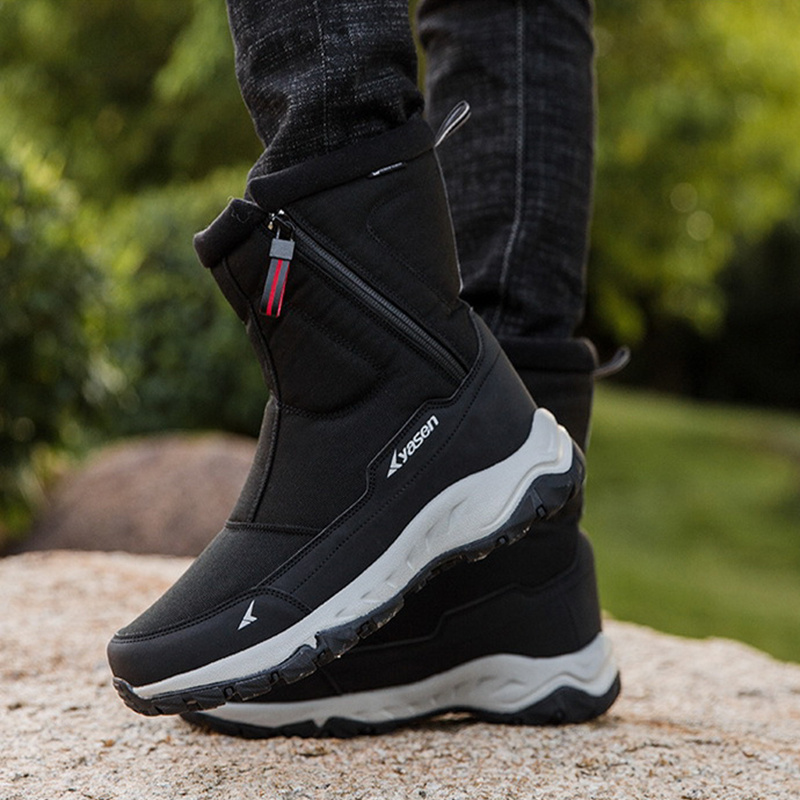 Thickened Snow Boots Couple Fleece Warm Outdoor Walking Climbing Shoes Winter - Image 5