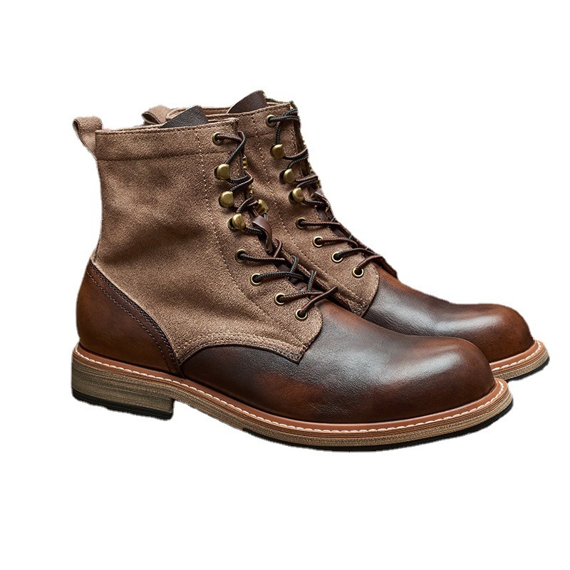 Spring And Autumn Retro Antique Thickened Martin Boots - Image 5