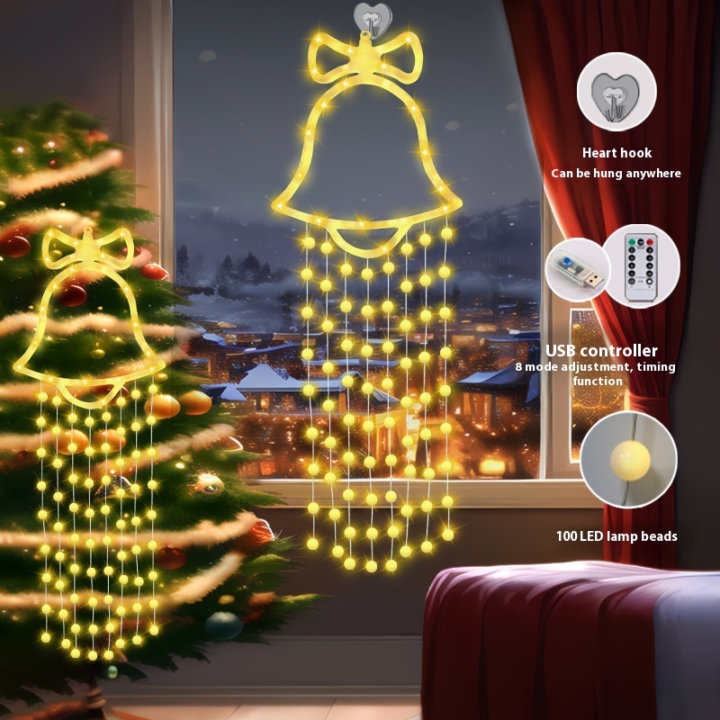 Christmas Bell Hanging Lamp Atmosphere Christmas Tree Decoration - Image 3