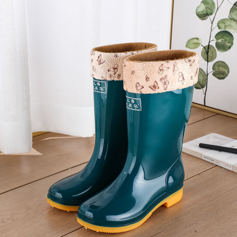 Wool Cotton Warm Non-slip Rain Boots - Image 10