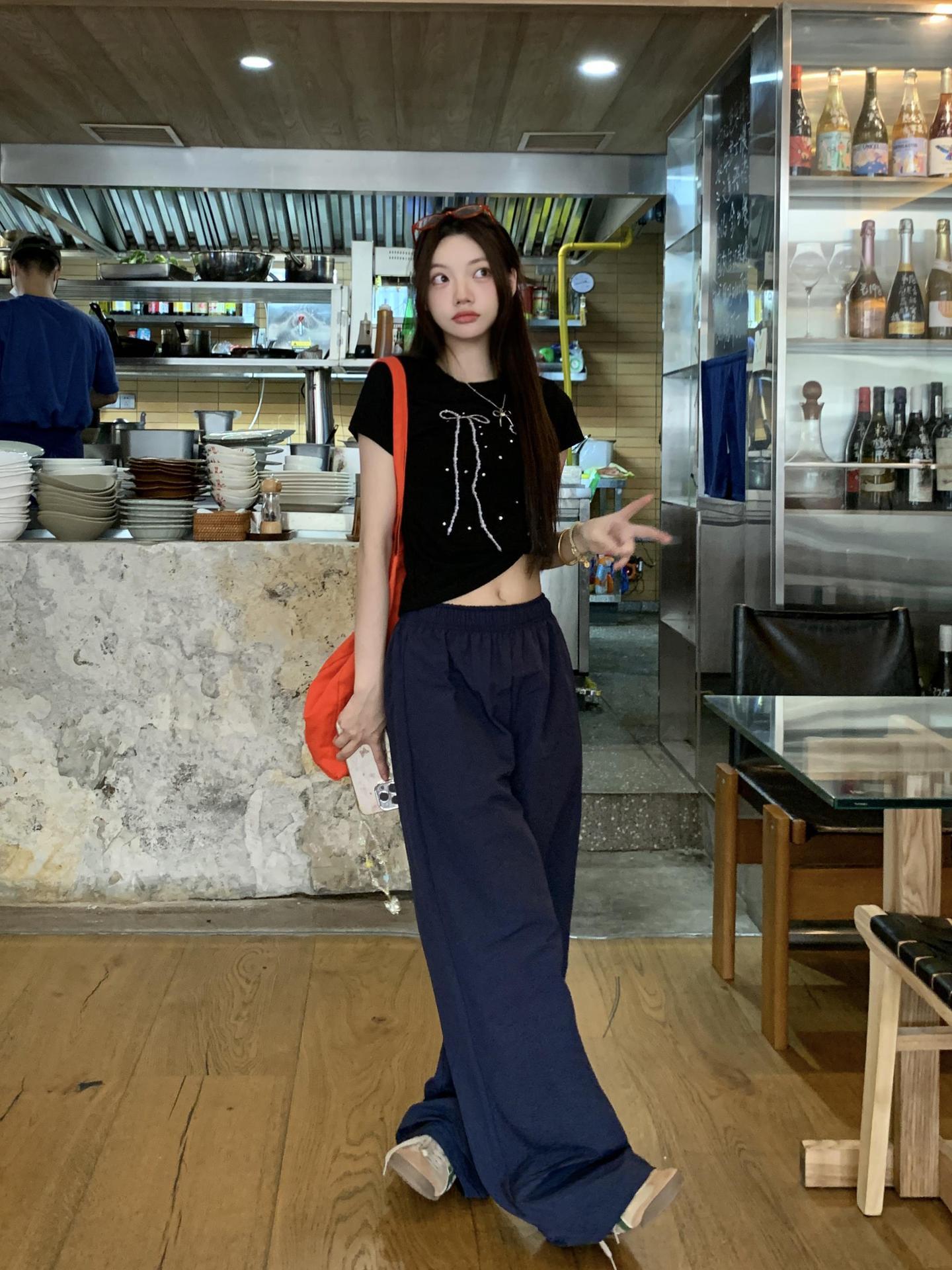 Summer Thin Polka Dot Slim T-shirt — изображение 3