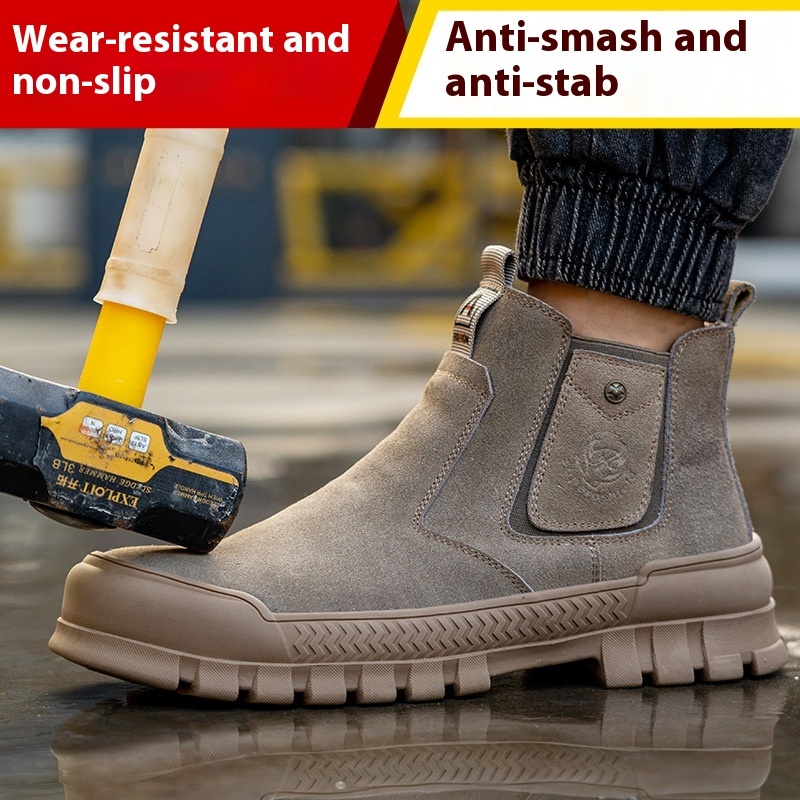 Anti-smashing And Anti-penetration Winter Thickened Work Shoes Men — изображение 2