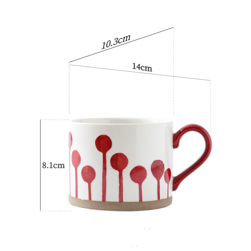 Mug With Handle Hand-painted Mug Ceramic Mug — изображение 2