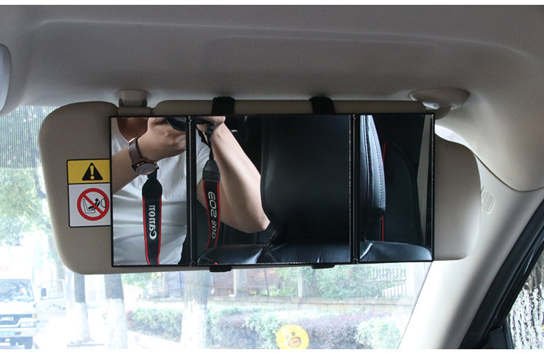 Portable Carry-on Small Car Visor Grooming Mirror - Image 5