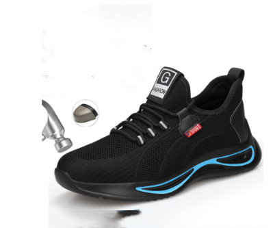 Comfortable Breathable Fly Woven Anti Slip Hiking Safety Shoes – Bild 3