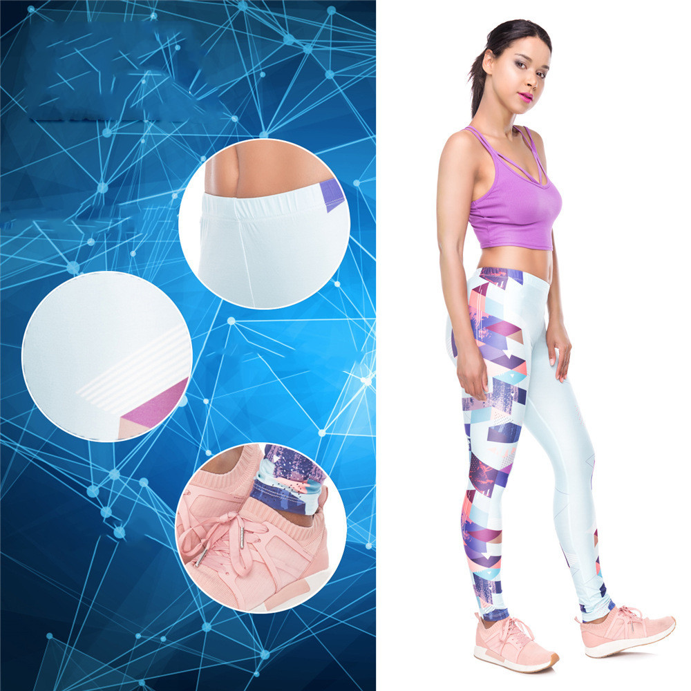 Printed sports bottoming yoga pants — изображение 4