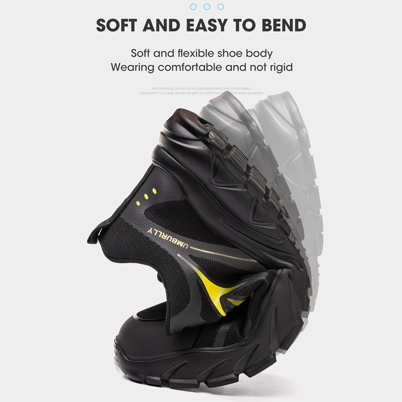 Labor Protection Anti-smashing And Anti-penetration Safety Shoes Steel Toes – Bild 5