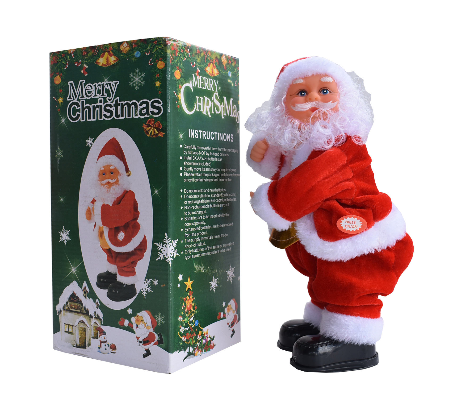 Shaking hip music Santa electric Christmas ornament - Image 2