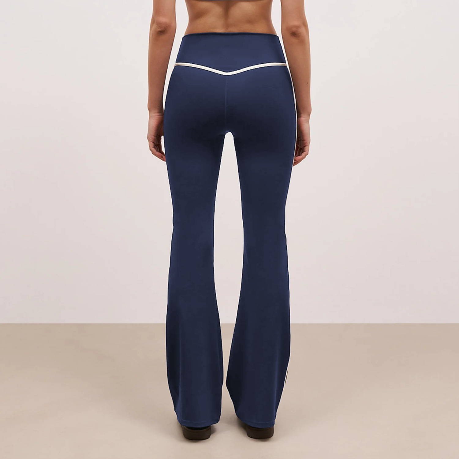 Yoga Pants Nude Feel Fitness Exercise Bell-bottom Pants – Bild 3