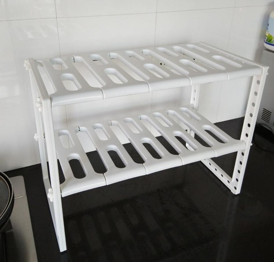 Under Sink 2 Tier Expandable Shelf Organizer - Image 8