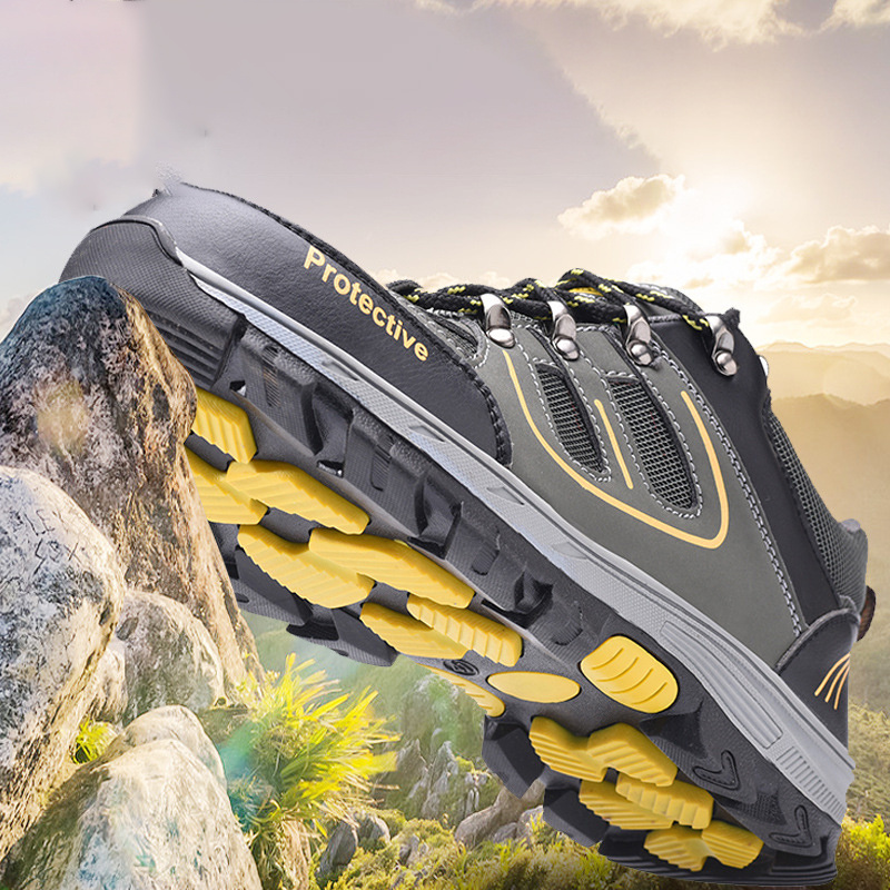 Men's Breathable Mesh Non-slip Steel Toe Safety Shoes — изображение 2