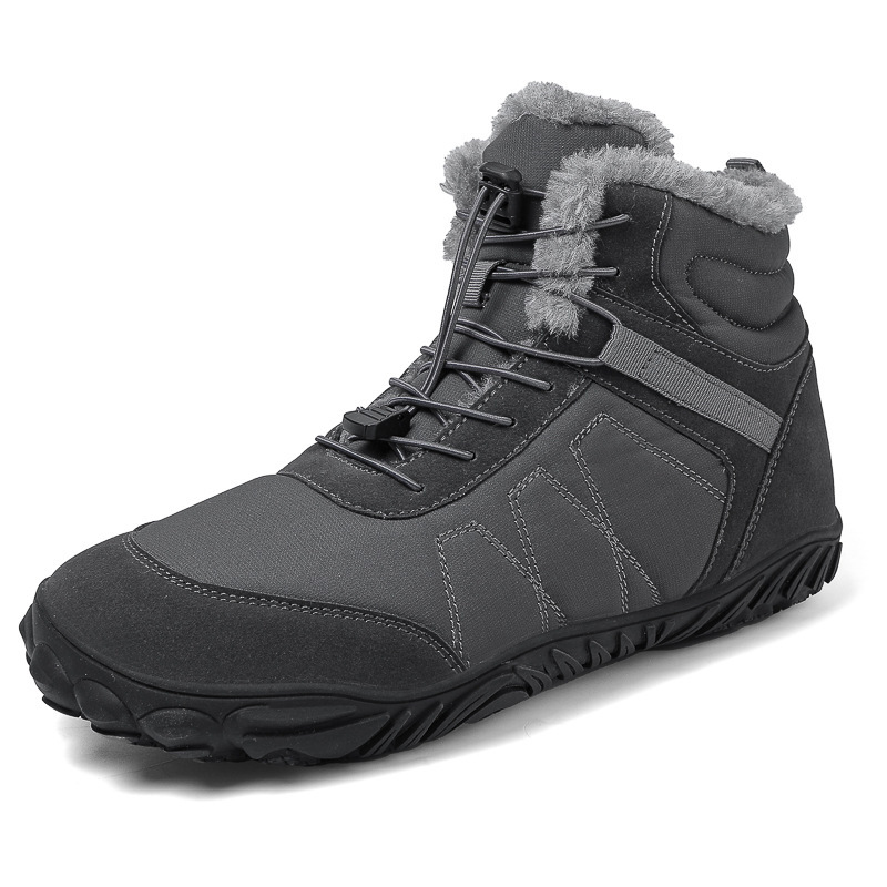 Outdoor Snow Boots Men's Platform Plus Waterproof Five-finger Hiking Shoes - Image 2