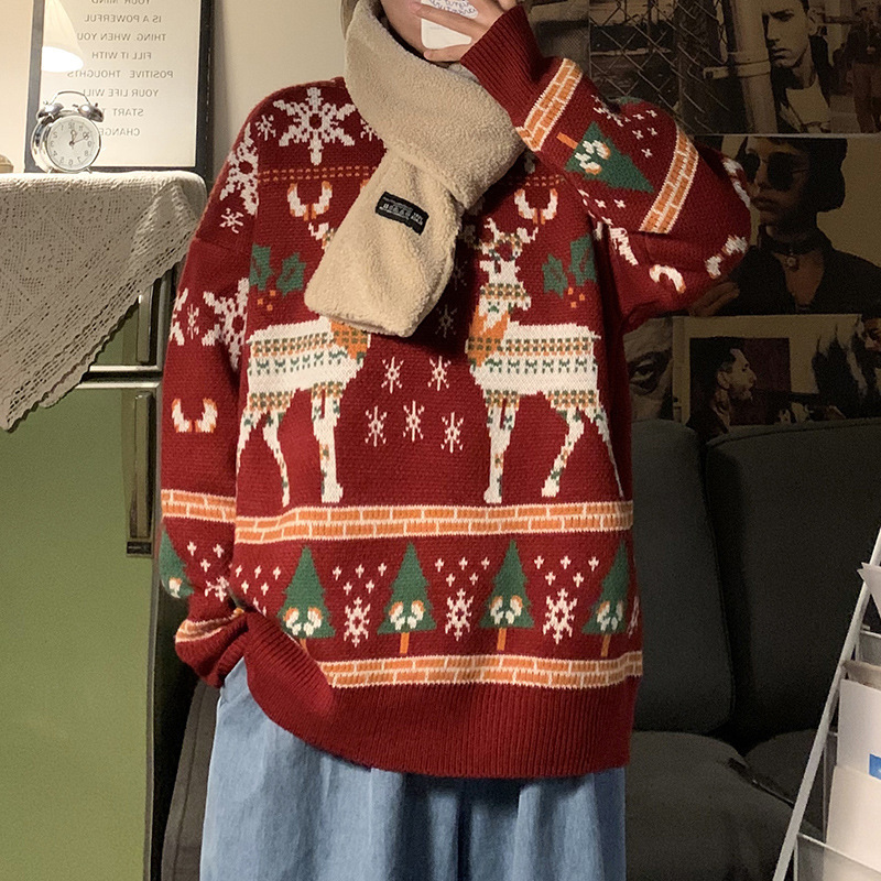 Christmas Sweater Men's Loose Pullover - Image 6