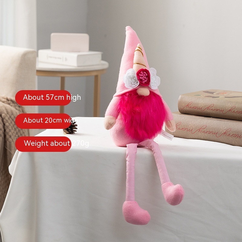 Plush Doll Rudolf Doll Window Decoration Nordic Doll Decorations Gift - Image 6