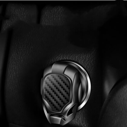 Car Interior Modification One-click Start Decoration Sticker Button Protective Cover