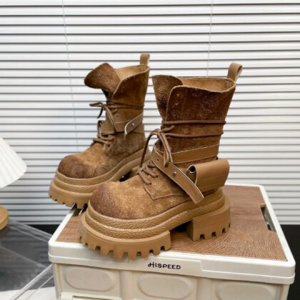 Suede Thick-soled Martin Boots For Women Autumn And Winter New Fashion