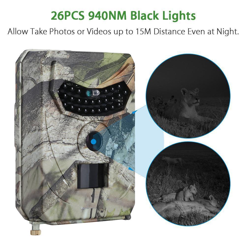 1080P Trail Camera Hunting Game Camera Outdoor Wildlife Scouting Camera PIR Sensor Infrared Night Vision - Image 8