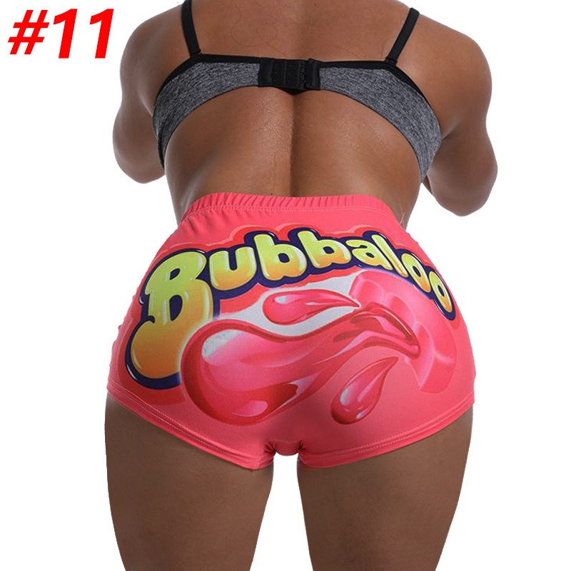 Printed skinny shorts yoga pants — изображение 3