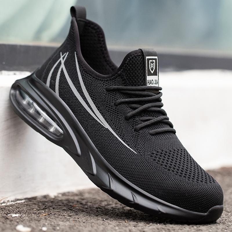 Construction Site Fly-woven Mesh Light Safety Protective Shoes – Bild 3