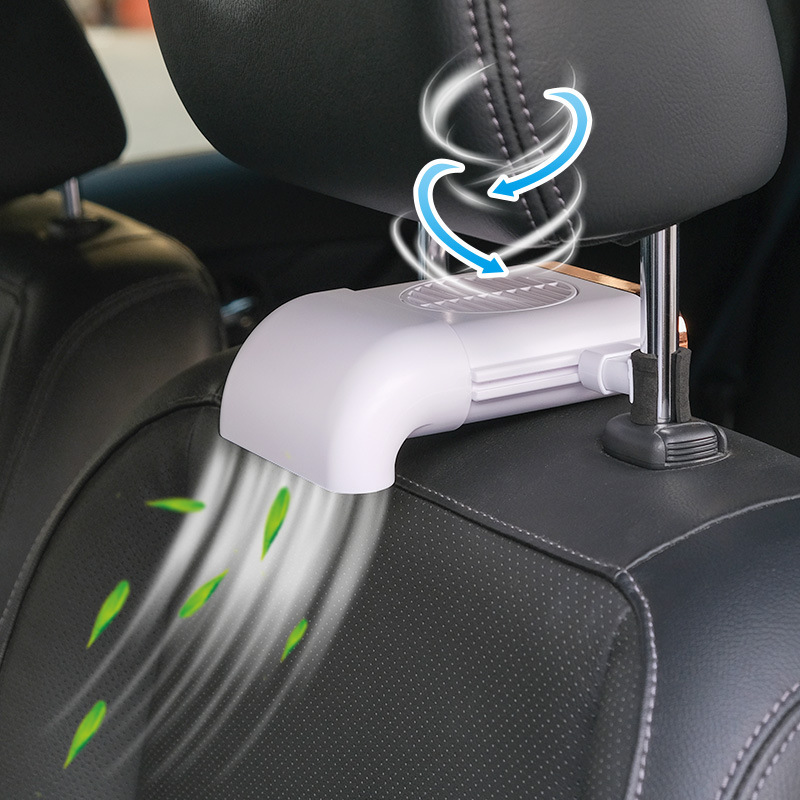 Car Fan Magnetic Fan Car Cooler Silent Wireless Charging USB Fan 3Speed Adjustable Universal Car Rear Seat Auto Cooling - Image 2