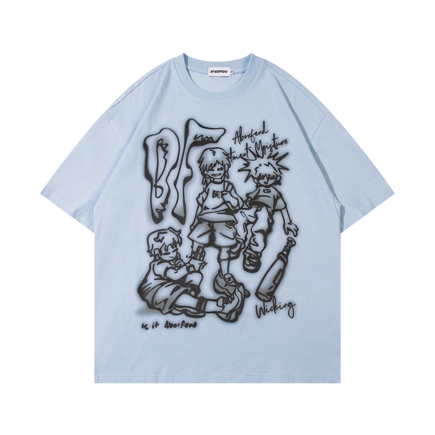 T-shirt Men And Women Loose Fashion Brand — изображение 3