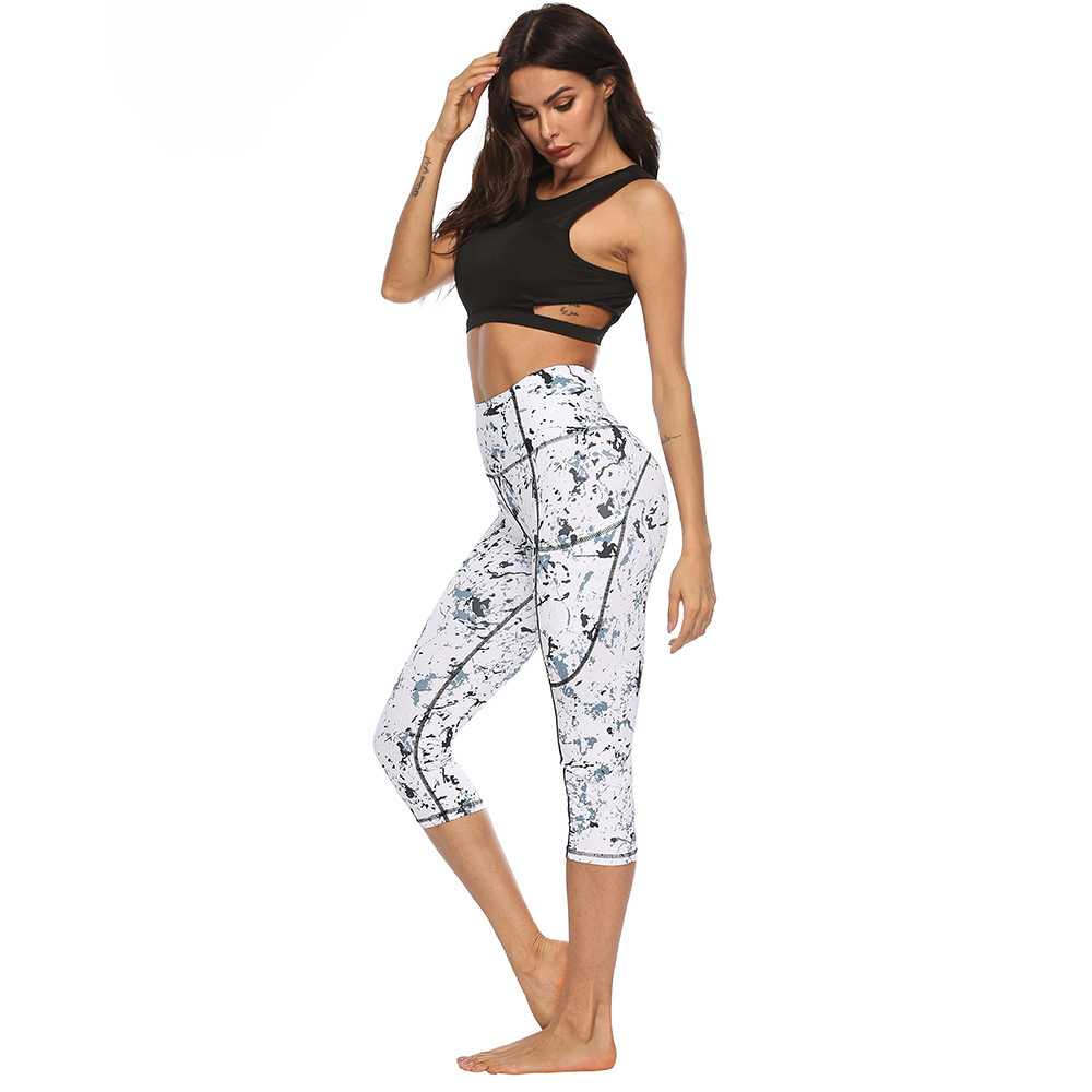 Marble Digital Print Yoga Pants — изображение 2