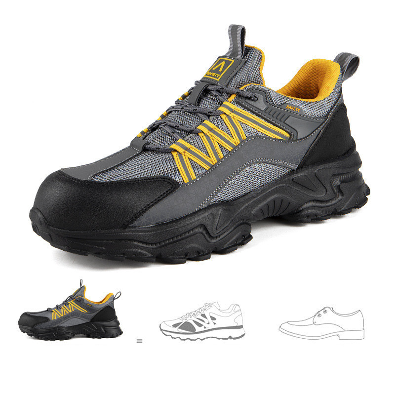 Lightweight And Breathable Fly Woven Work Shoes - Image 2