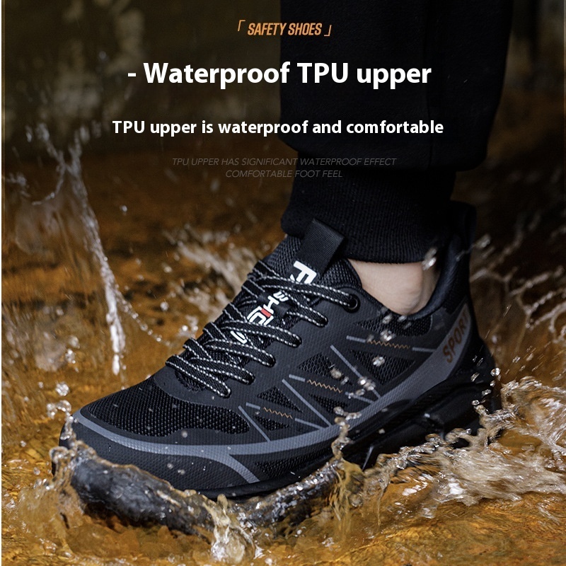 Anti Smashing And Puncture Lightweight Soft Soled Steel Toe Work Shoes – Bild 2