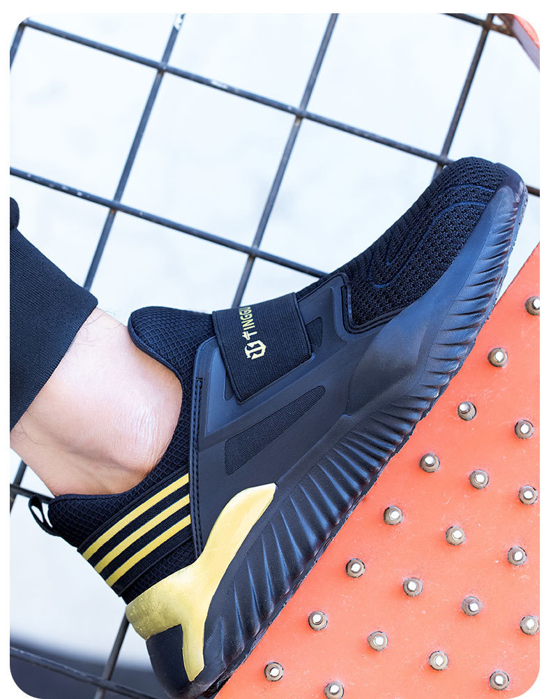 Men's Anti-Smashing And Anti-Piercing Steel Toe Wear-Resistant Work Shoes – Bild 3