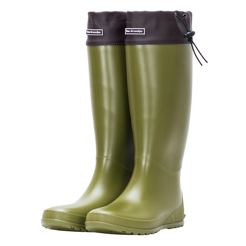 Stocking Slim Fit High-top Casual Rain Boots - Image 5