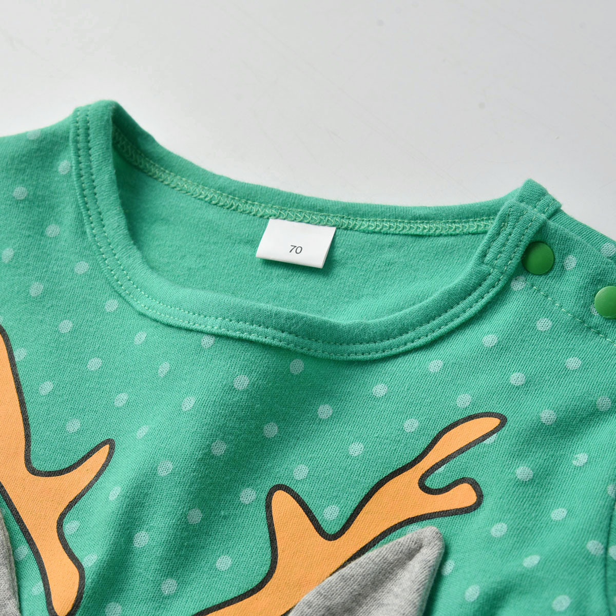 Christmas shape long sleeve baby jumpsuit – Bild 3