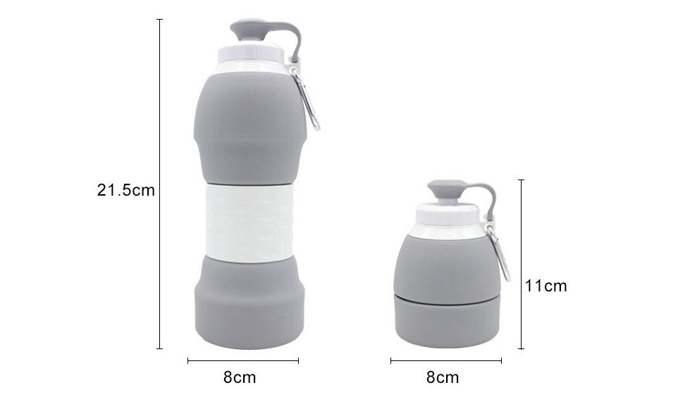 Silicone folding water bottle — изображение 9