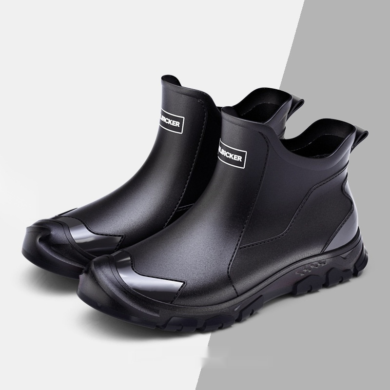 Fashion Non-slip Flat Short Rubber Boots Men - Image 8