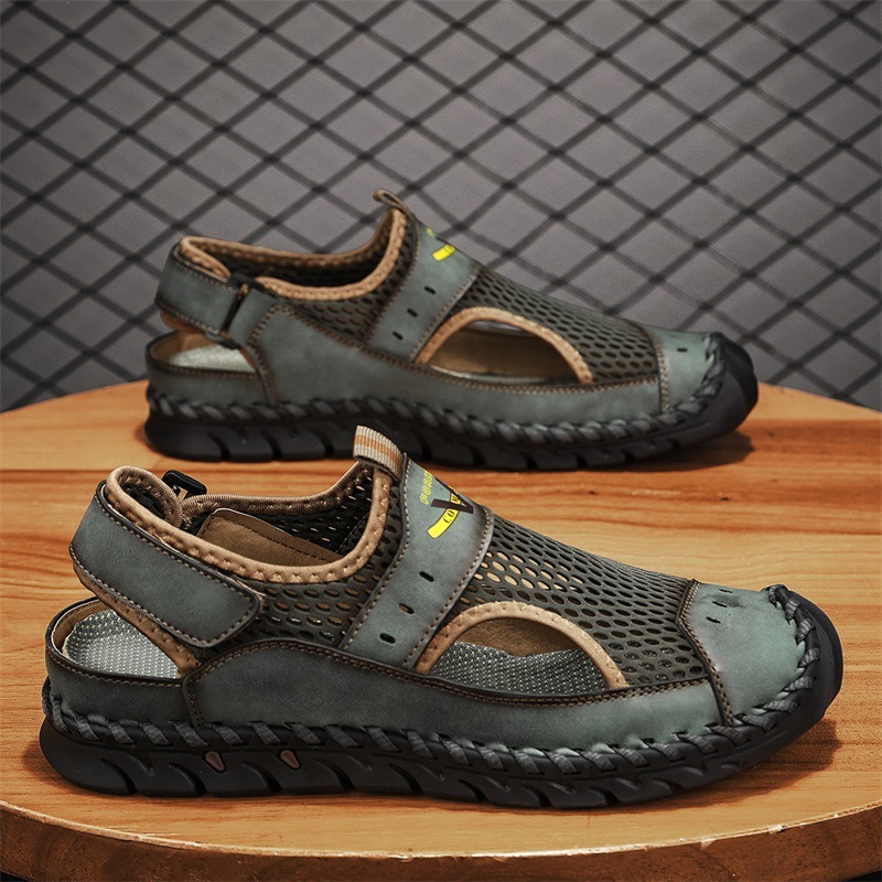 Breathable Beach Men's Mesh Sandals - Image 3