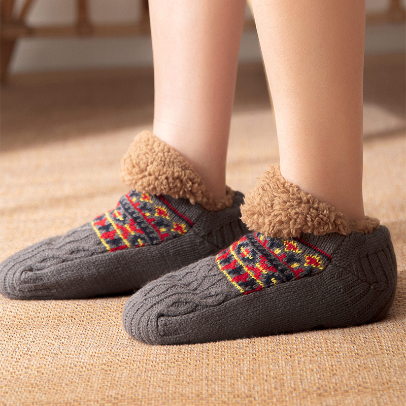 Indoor Home Floor Socks Fall And Winter Warm Non-slip Carpet Socks For Men And Women - Image 2