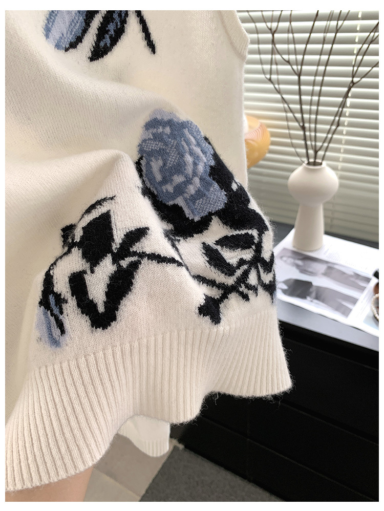 Women's Simple Casual Printed Sweater – Bild 4