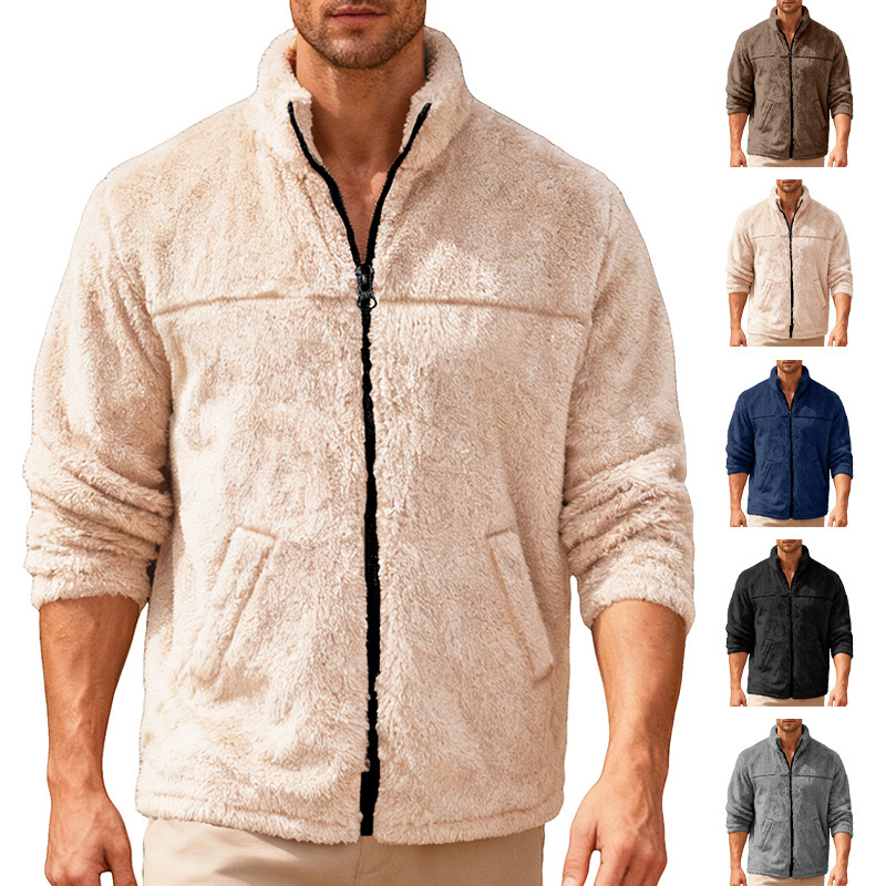 Leisure Sports Loose Zip Bejirog Stand-up Collar Jacket