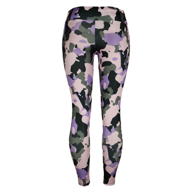 Women's Camouflage High Waist Yoga Pants - Image 7