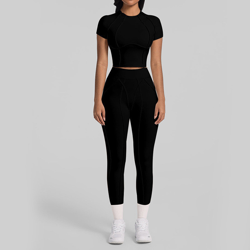 Sports Suit Quick-drying Women's Fitness Yoga Pants Yoga Suit - Image 4