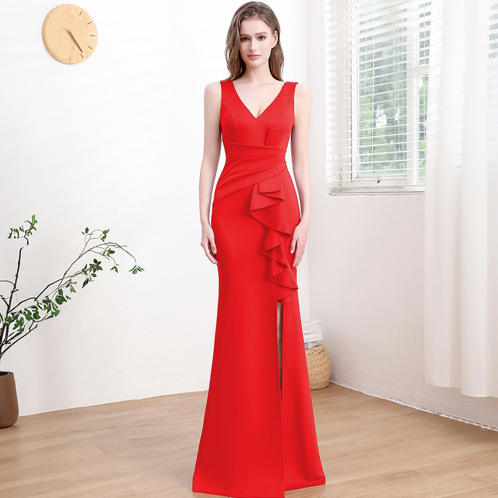 Evening Gown For Women High-end Elegant Simple And Light Luxury — изображение 7