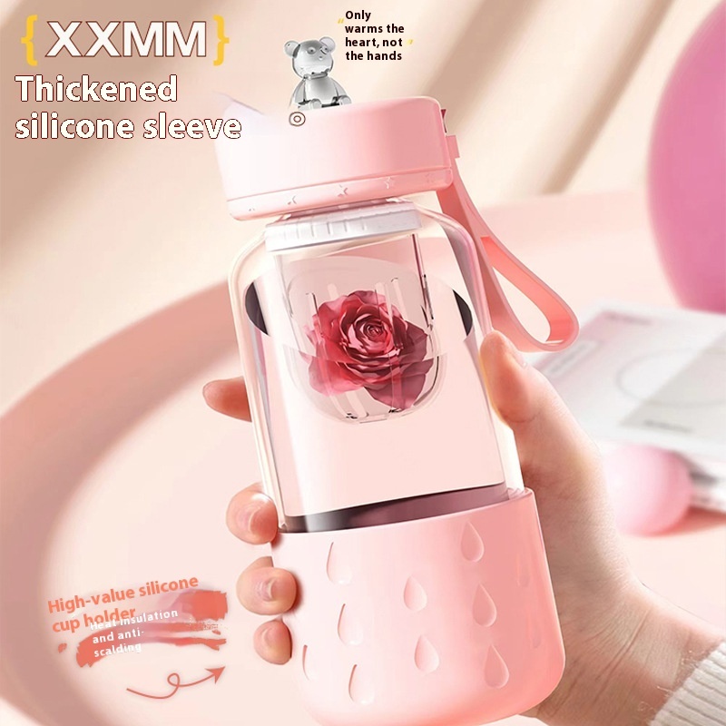 Tea Water Separation Magnetic Glass Water Cup Sealed Without Leakage Glass Tea Water Cup Infuser Tumbler Drinkware Water Bottle With Tea Filter — изображение 2