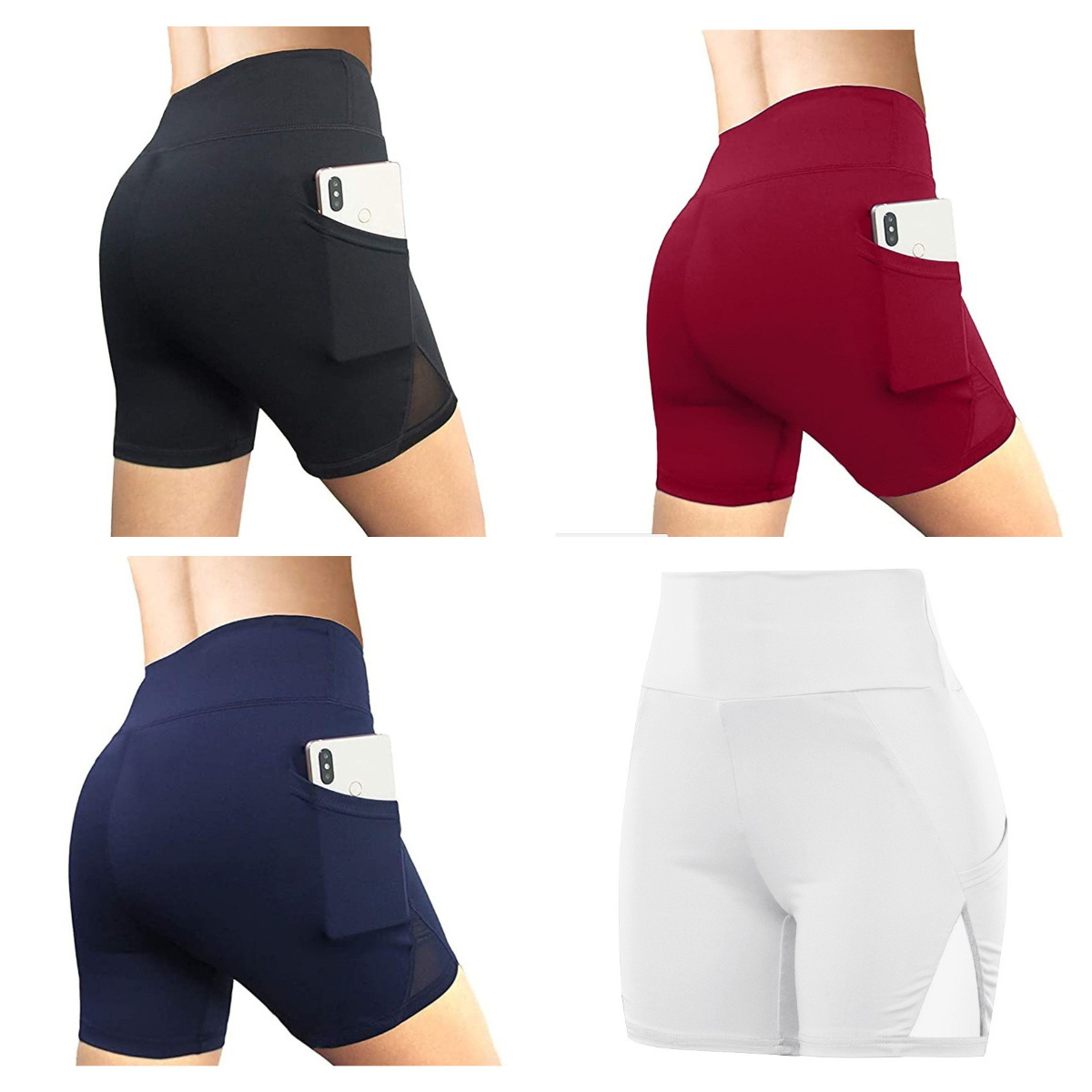 Hip Raise Yoga Women's High Waist Solid Color Tights Running Fitness Sports Pants - Image 2