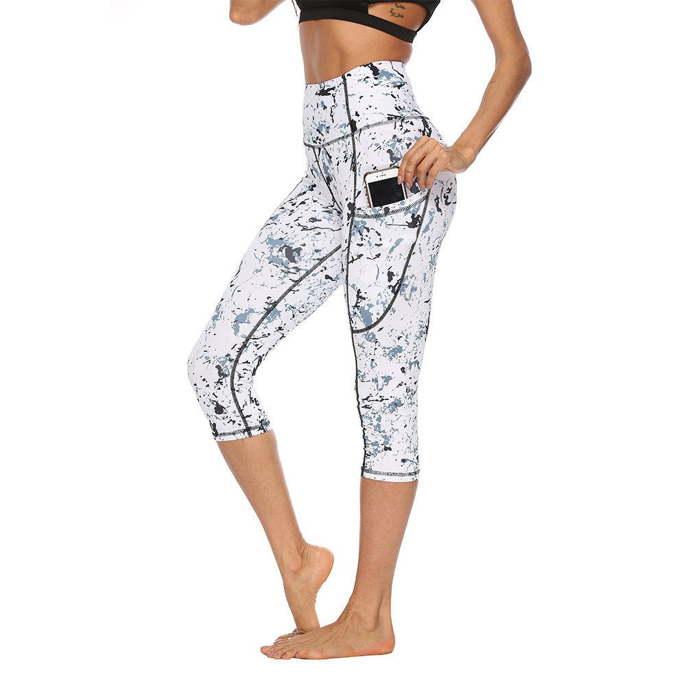 Marble Digital Print Yoga Pants — изображение 5